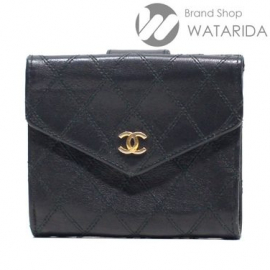 【New arrivals】シャネル マトラッセ Wステッチウォレット