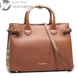 【New arrivals】バーバリー 2WAY レザーハンドバッグ