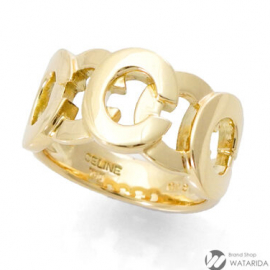 【New arrivals】セリーヌ Cロゴ リング YG750