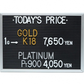 2023年10月27日本日の金･プラチナ買取価格