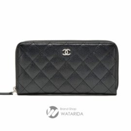 【New arrivals】シャネル マトラッセ キャビアスキン ラウンドジップウォレット A50097