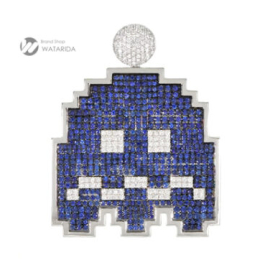 【New arrivals】パックマン ビジュピコ いじけゴースト ペンダントトップ L size