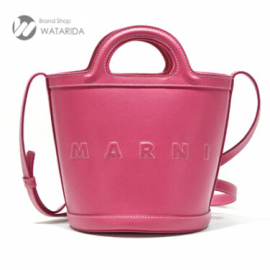 【New arrivals】マルニ トロピカリア S レザー ホットピンク