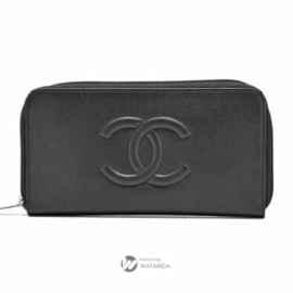 【New arrivals】シャネル ココマーク キャビアスキン レザー ロングウォレット