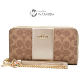 【New arrivals】コーチ リストレット シグネチャー ロング ウォレット CX178