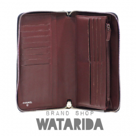 【New Arrivals】シャネル  マトラッセレザーウォレット トラベルケース