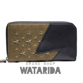 【New Arrivals】ジミーチュウ  カーナビー エンボススターラウンドファスナーウォレット