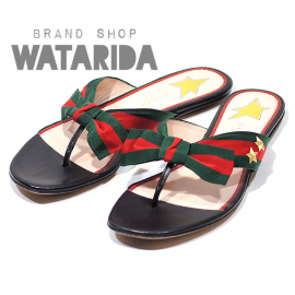 【New Arrivals】グッチ スタースタッズ ウェブサンダル
