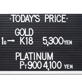 2021年5月31日 本日の金･プラチナ買取価格