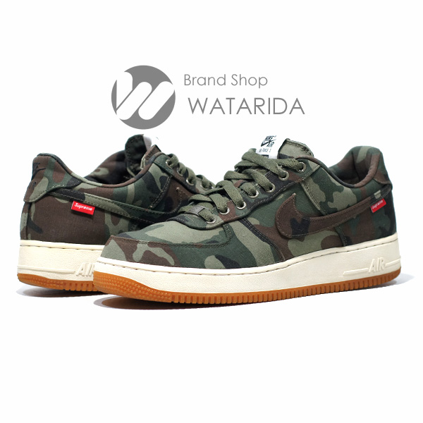 川崎の質屋【渡田質店】シュプリーム ナイキ スニーカー AIR FORCE 1 LOW PREMIUM 08 NRG 573488 330 カモフラージュ キャンバス US10 28cm 箱付 【送料無料】のご紹介です。