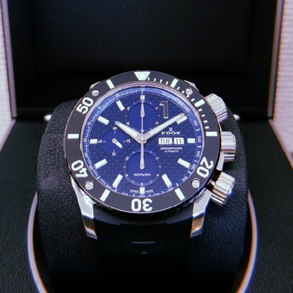 EDOX   クラス1 クロノオフショア 01114-3-BUIN-L 自動巻