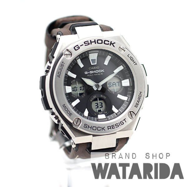 川崎の質屋【渡田質店】カシオ 腕時計 G-STEEL GST-W130L-1AJF シルバー 人工皮革ベルト 箱・替えベルト付 【送料無料】のご紹介です。