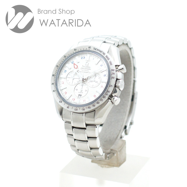 川崎の質屋【渡田質店】オメガ 腕時計 スピードマスター ブロードアロー GMT 3581.30 ホワイト文字盤 箱・説明書付 【送料無料】のご紹介です。