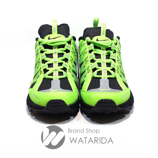 川崎の質屋【渡田質店】ナイキ シュプリーム スニーカー AIR HUMARA 17 SUPREME 924464-300 27cm ACTION GREEN 箱・交換用ヒモ付 未使用品【送料無料】のご紹介です。