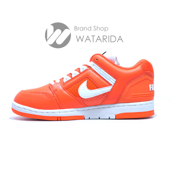 川崎の質屋【渡田質店】ナイキ SB シュプリーム スニーカー AIR FORCE 2 LOW AA0871 818 US9 27cm ORANGE BLAZE 箱・タグ付 【送料無料】のご紹介です。