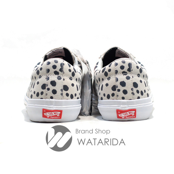 川崎の質屋【渡田質店】ヴァンズ シュプリーム スニーカー VANS SID PRO SUPREME Dalmatian VN0A3XTISSJP 箱・交換用ヒモ付 未使用品 【送料無料】のご紹介です。