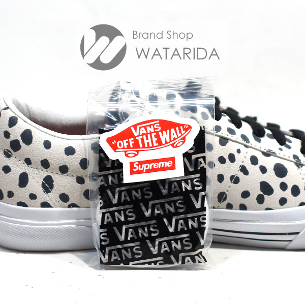 川崎の質屋【渡田質店】ヴァンズ シュプリーム スニーカー VANS SID PRO SUPREME Dalmatian VN0A3XTISSJP 箱・交換用ヒモ付 未使用品 【送料無料】のご紹介です。