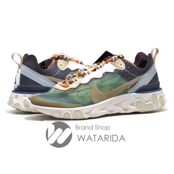 川崎の質屋【渡田質店】ナイキ スニーカー REACT ELEMENT 87/UNDER COVER BQ2718 300 US9 27cm GREEN MIST 箱・タグ付 未使用品 【送料無料】のご紹介です。