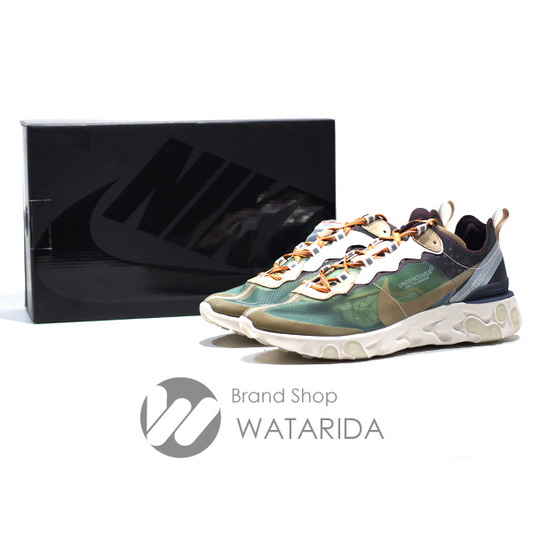 川崎の質屋【渡田質店】ナイキ スニーカー REACT ELEMENT 87/UNDER COVER BQ2718 300 US9 27cm GREEN MIST 箱・タグ付 未使用品 【送料無料】のご紹介です。