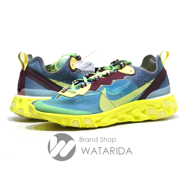 川崎の質屋【渡田質店】ナイキ スニーカー REACT ELEMENT 87/UNDER COVER BQ2718 400 US9 27cm LAKE SIDE 箱・タグ付 未使用品 【送料無料】のご紹介です。