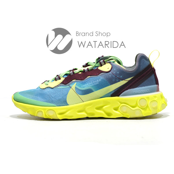 川崎の質屋【渡田質店】ナイキ スニーカー REACT ELEMENT 87/UNDER COVER BQ2718 400 US9 27cm LAKE SIDE 箱・タグ付 未使用品 【送料無料】のご紹介です。