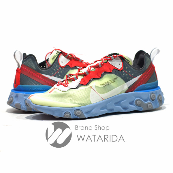 川崎の質屋【渡田質店】ナイキ スニーカー REACT ELEMENT 87/UNDER COVER BQ2718 700 US9 27cm VOLT 箱・タグ付 未使用品 【送料無料】のご紹介です。