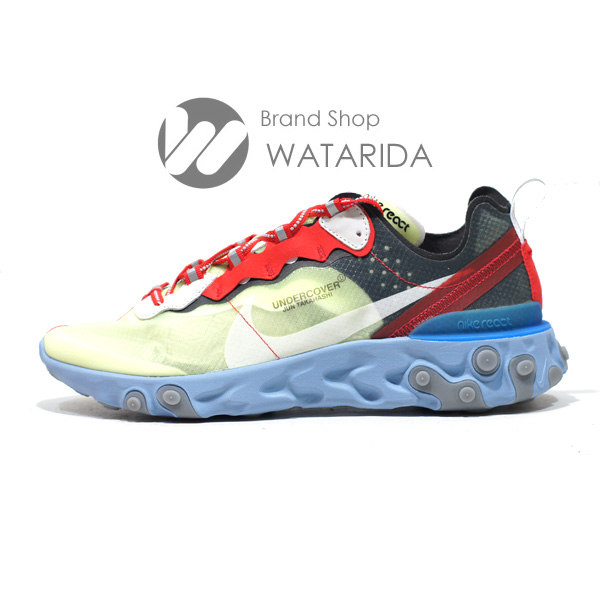 川崎の質屋【渡田質店】ナイキ スニーカー REACT ELEMENT 87/UNDER COVER BQ2718 700 US9 27cm VOLT 箱・タグ付 未使用品 【送料無料】のご紹介です。