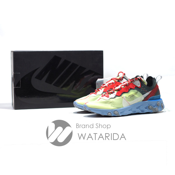 川崎の質屋【渡田質店】ナイキ スニーカー REACT ELEMENT 87/UNDER COVER BQ2718 700 US9 27cm VOLT 箱・タグ付 未使用品 【送料無料】のご紹介です。