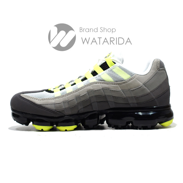 川崎の質屋【渡田質店】ナイキ スニーカー AIR VAPORMAX 95 neon イエローグラデ AJ7292 001 VOLT タグ・箱付 未使用品【送料無料】のご紹介です。