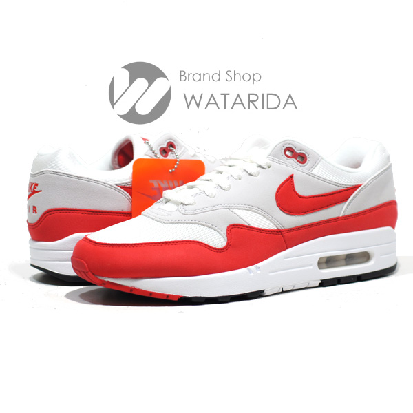 川崎の質屋【渡田質店】ナイキ スニーカー AIR MAX 1 ANNIVERSARY 908375-103 UNIVERSITY RED 箱・交換用ヒモ付 未使用品 【送料無料】のご紹介です。