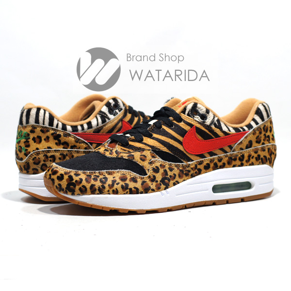 川崎の質屋【渡田質店】ナイキ スニーカー AIR MAX 1 DLX AQ0928 700 ATMOS ANIMAL PACK2.0 箱・交換用ヒモ付 未使用品 【送料無料】のご紹介です。