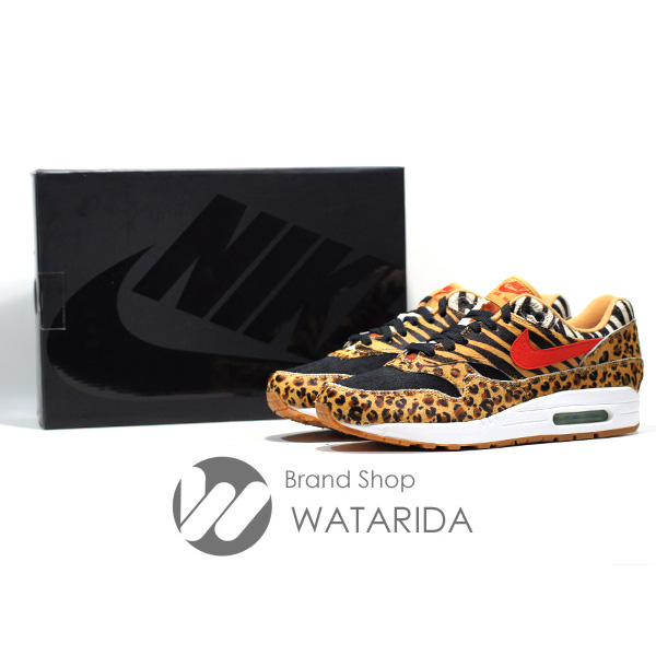 川崎の質屋【渡田質店】ナイキ スニーカー AIR MAX 1 DLX AQ0928 700 ATMOS ANIMAL PACK2.0 箱・交換用ヒモ付 未使用品 【送料無料】のご紹介です。