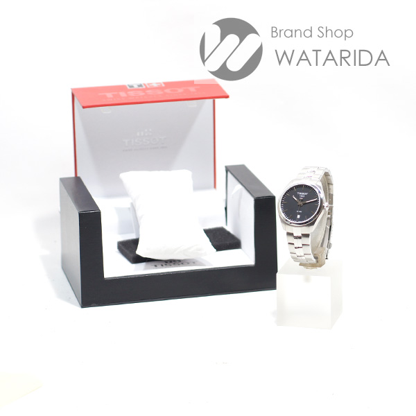 川崎の質屋【渡田質店】ティソ 腕時計 PR100 T101410 Qz SS 黒文字盤 箱・保付 【送料無料】 のご紹介です。