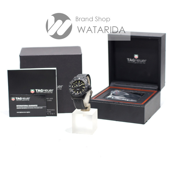 川崎の質屋 渡田質店 タグホイヤー 腕時計 アクアレーサー WAJ2180.FT6015 ブラック ラバー SS 箱・保付 送料無料 のご紹介です。