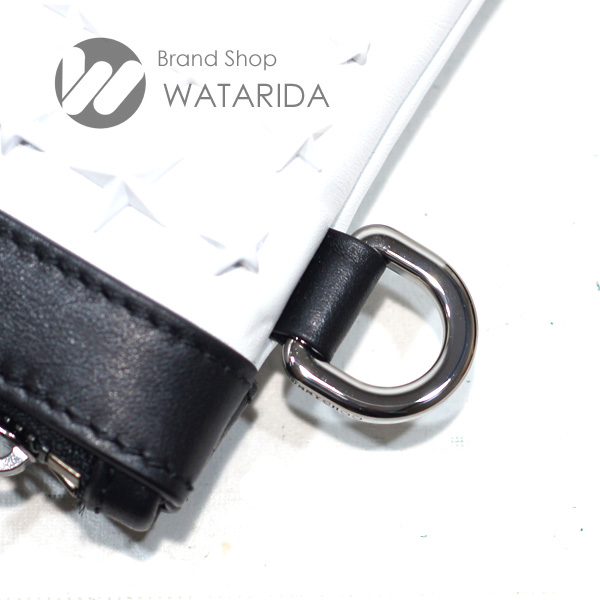 川崎の質屋 渡田質店 ジミーチュウ クラッチ バッグ DEREK スタースタッズ ホワイト サテンレザー メンズ 保存袋・タグ付 送料無料  のご紹介です。