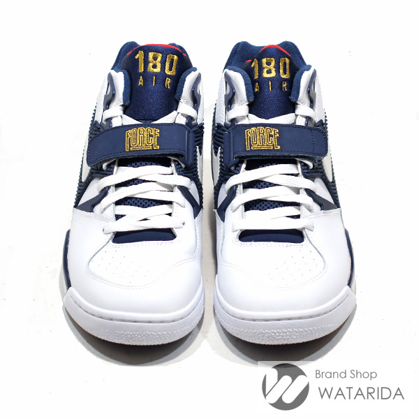 川崎の質屋 ナイキ NIKE スニーカー AIR FORCE 180 310095 100 オリンピック WHITE NAVY 箱付 送料無料 のご紹介です。
