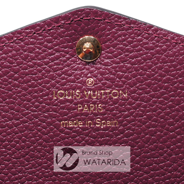 川崎の質屋 渡田質店 ルイヴィトン Louis Vuitton 財布 ポルトフォイユ・サラ M62213 モノグラム・アンプラント レザン 未使用品 送料無料 のご紹介です。