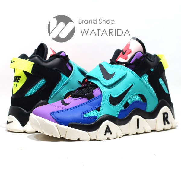 川崎の質屋 渡田質店 ナイキ NIKE スニーカー AIR BARRAGE MID CU1928 304 HYPER JADE RACER BLUE 9 27cm 箱・タグ付 未使用品 送料無料 のご紹介です。