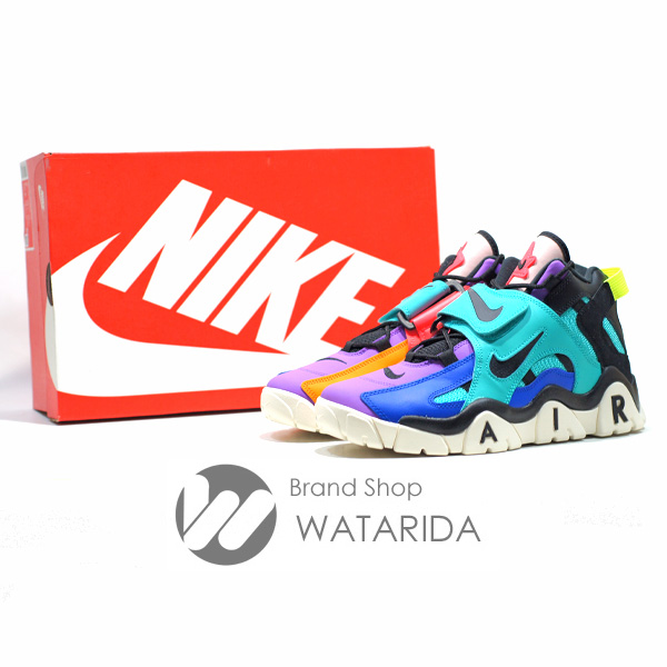 川崎の質屋 渡田質店 ナイキ NIKE スニーカー AIR BARRAGE MID CU1928 304 HYPER JADE RACER BLUE 9 27cm 箱・タグ付 未使用品 送料無料 のご紹介です。