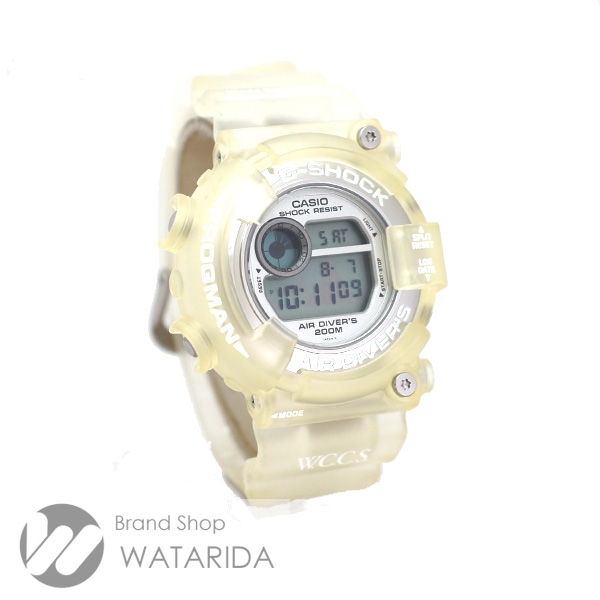 川崎の質屋 渡田質店 カシオ CASIO 腕時計 G-SHOCK FROGMAN フロッグマン DW-8250WC-7AT ラバー クリア W.C.C.S. 世界サンゴ礁保護協会 送料無料 のご紹介です。