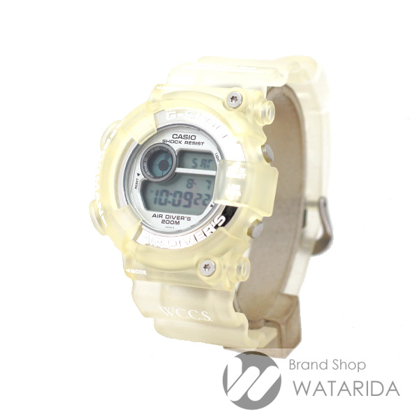 川崎の質屋 渡田質店 カシオ CASIO 腕時計 G-SHOCK FROGMAN フロッグマン DW-8250WC-7AT ラバー クリア W.C.C.S. 世界サンゴ礁保護協会 送料無料 のご紹介です。