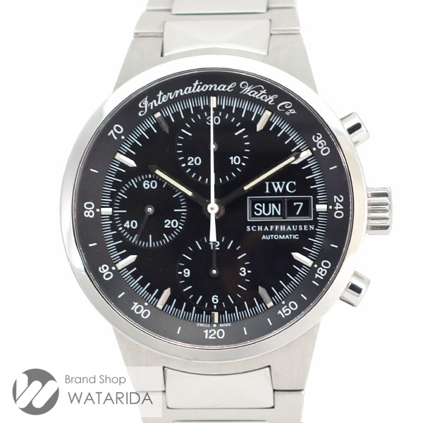 川崎の質屋 IWC 腕時計 GST クロノグラフ IW370708 3707-008 SS 黒文字盤 サカナリューズ 保証書・タグ工具付 送料無料 のご紹介です。