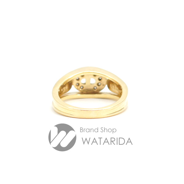 川崎の質屋 渡田質店 クリスチャン ディオール 指輪 ヴィンテージ CDロゴ リング 750YG ダイヤモンド 箱付 送料無料 のご紹介です。