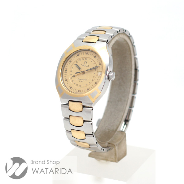 川崎の質屋 渡田質店 オメガ OMEGA 腕時計 ヴィンテージ シーマスター ポラリス GMT 396.1122 SS GP ゴールド文字盤 亀 送料無料 のご紹介です。