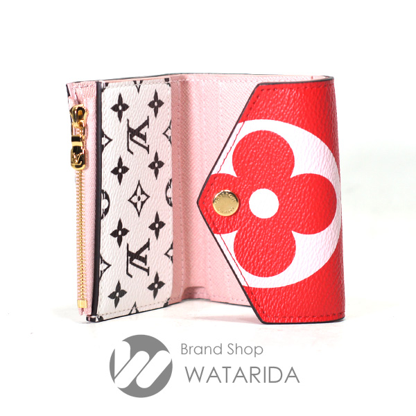 川崎の質屋 渡田質店 ルイヴィトン Louis Vuitton 財布 ポルトフォイユ・ゾエ M67641 ルージュ ピンク ジャイアント・モノグラム 箱・保付 未使用品 送料無料 のご紹介です。