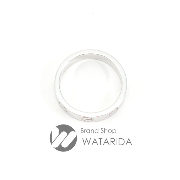 川崎の質屋 渡田質店 カルティエ Cariter 指輪 ミニ ラブリング 750 WG ホワイトゴールド 47 7号 幅3mm 送料無料 のご紹介です。