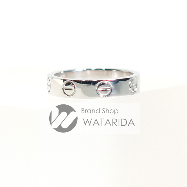 川崎の質屋 渡田質店 カルティエ Cariter 指輪 ミニ ラブリング 750 WG ホワイトゴールド 47 7号 幅3mm 送料無料 のご紹介です。