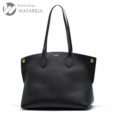 Burberryブラックレザートートバッグ New arrivals】バーバリー ソサエティ グレイニー レザー トート