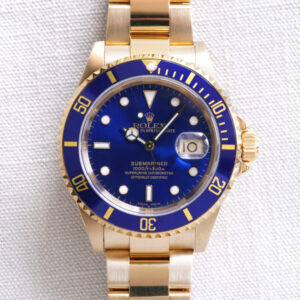 ロレックス 腕時計 サブマリーナ デイト 16618 P番 青文字盤 青サブ 買取実績1