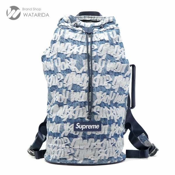 シュプリームのバックパック Fat Tip Jacqurard Denim Back Pack